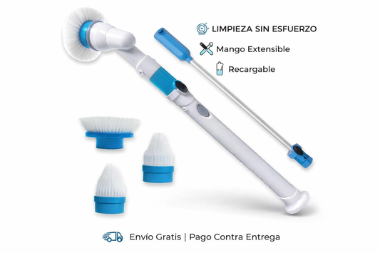 Imagen del cepillo multiuso con sus accesorios